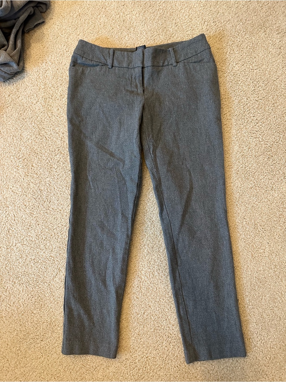 Mossimo Stretch Classic Gray Work Dress Ankle Pants Size 6